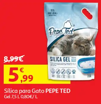 Auchan Sílica para Gato Pepe Ted Gel 7,5L promoção