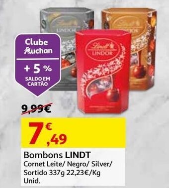Auchan Bombons lindt promoção