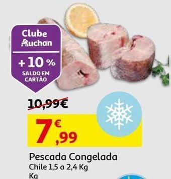 Auchan Pescada congelada chile 1.500/2.400 kg promoção