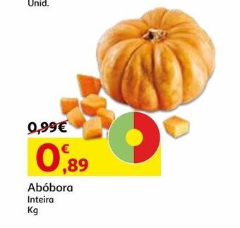 Auchan Abóbora inteira kg promoção