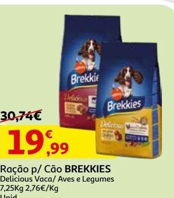 Auchan Ração cão brekkies promoção
