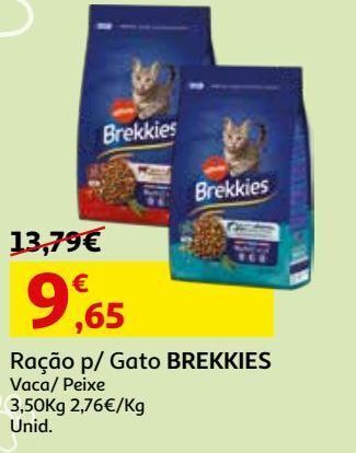 Auchan Ração gato brekkies promoção