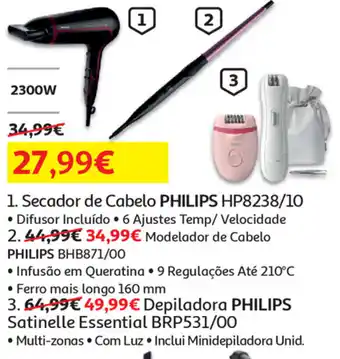 Auchan Secador de Cabelo Philips HP8238/10 promoção
