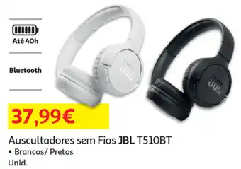 Auchan Auscultadores sem Fios JBL T510BT promoção