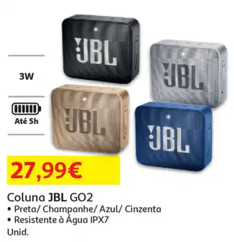 Auchan Coluna JBL GO2 promoção