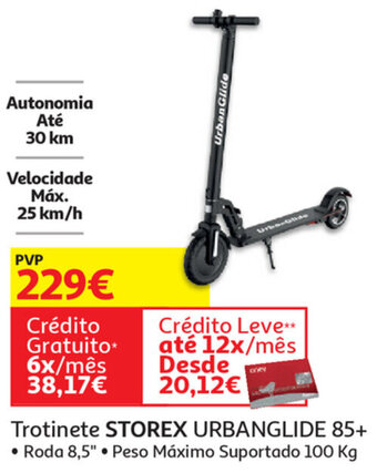 Auchan Trotinete Storex Urbanglide 85+ promoção
