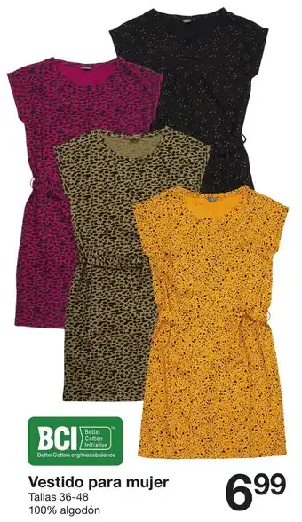 Zeeman Vestido para Mujer Tallas 36-48 promoção