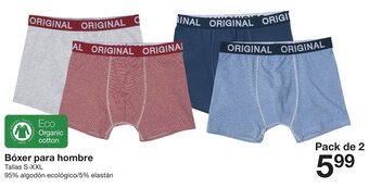 Bóxer para Hombre Tallas S-XXL