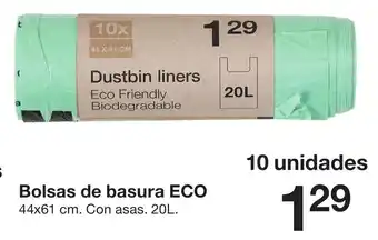 Zeeman Bolsas de Basura ECO 44x61cm promoção