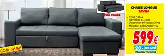 Chaise Longue Tavira L250xA88xP162
