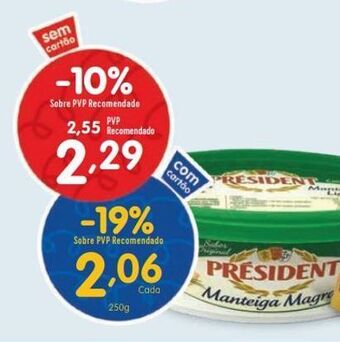 Minipreço Manteiga président promoção