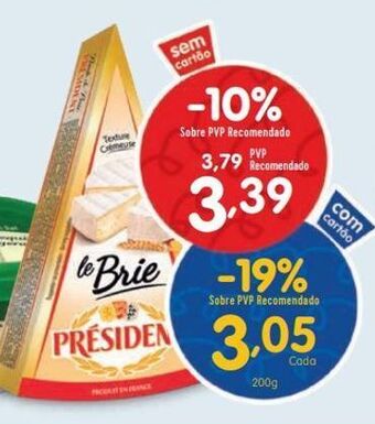 Minipreço Queijo brie président promoção