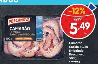 Minipreço Camarão cozido pescanova promoção