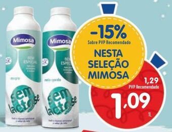 Leite sem lactose mimosa