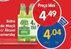 Minipreço Sidra somersby promoção