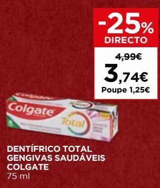 El Corte Inglés Pasta de dentes colgate promoção
