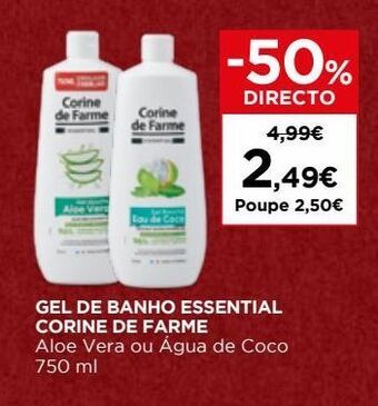 El Corte Inglés Gel de banho corine de farme promoção