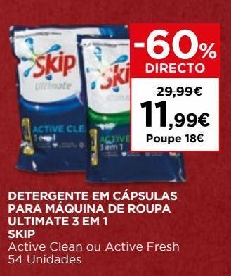 El Corte Inglés Detergente em cápsulas skip promoção
