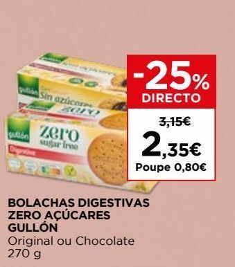 El Corte Inglés Biscoitos gullon promoção