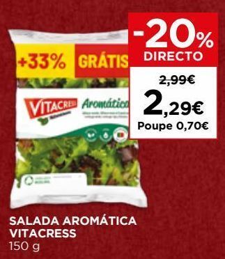 El Corte Inglés Saladas prontas vitacress promoção