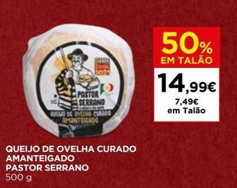 El Corte Inglés Queijo de ovelha promoção