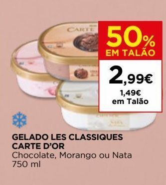 El Corte Inglés Gelados carte d'or promoção