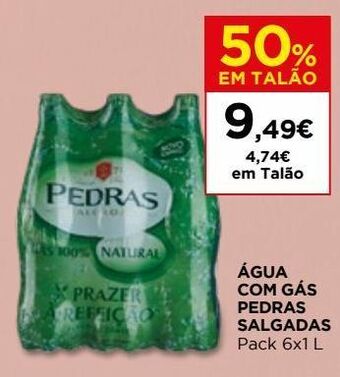 Água pedras salgadas