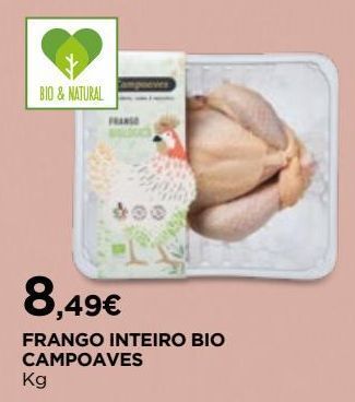 El Corte Inglés Frango inteiro promoção