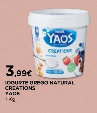El Corte Inglés Iogurte grego yaos promoção