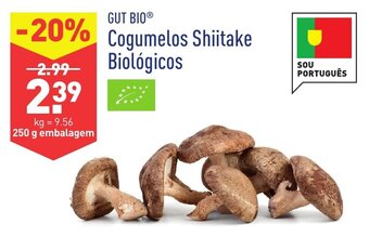 ALDI Cogumelos Shiitake Biológicos 250g promoção