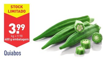 ALDI Quiabos 400g promoção