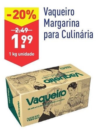 ALDI Vaqueiro Margarina para Culinária 1kg promoção