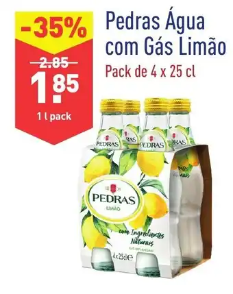 ALDI Pedras Água com Gás Limão Pack de 4x25cl promoção