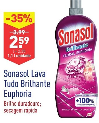 ALDI Sonasol Lava Tudo Brilhante Euphoria 1,1L promoção