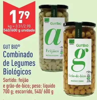 ALDI Conbinado de Legumes Biológicos 540/600g promoção