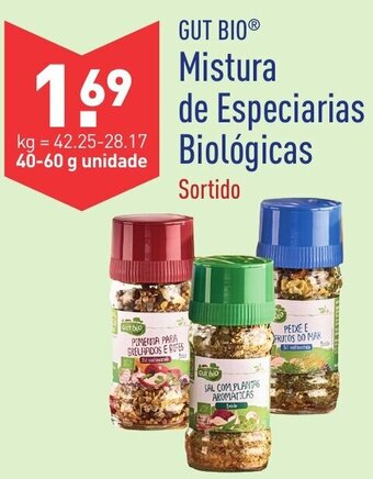 ALDI Mistura de Especiarias Biológicas 40-60g promoção
