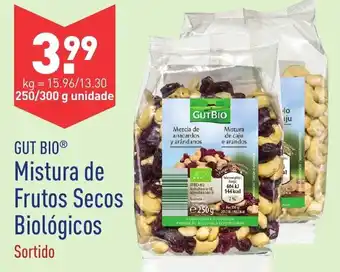 ALDI Mistura de Frutos Secos Biológicos 250g/300g promoção