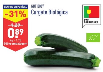 ALDI Curgete Biológica 500g promoção