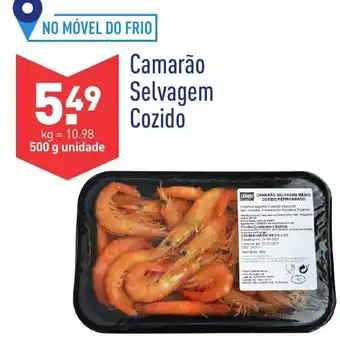 ALDI Camarão Selvagem Cozido 500g promoção