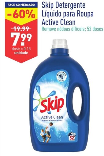 ALDI Skip Detergente Líquido para Roupa Active Clean promoção