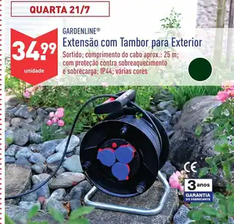 ALDI Extensão com Tambor para Exterior 25cm promoção