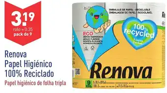 ALDI Renova Papel Higiénico 100% Reciclado promoção