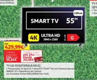 Auchan Smart Tv LG 55" promoção