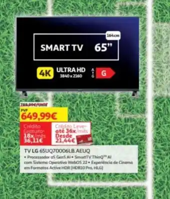 Auchan Smart TV LG 65" promoção