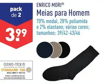 ALDI Meias para Homem 39/42-43/46 promoção