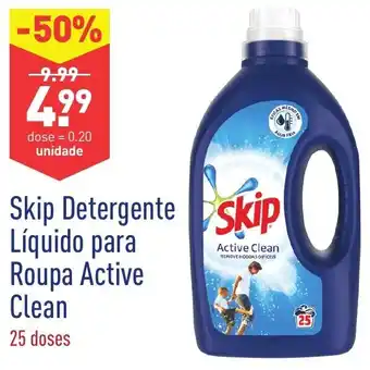 Skip Detergente Líquido para Roupa Active Clean 25 Doses