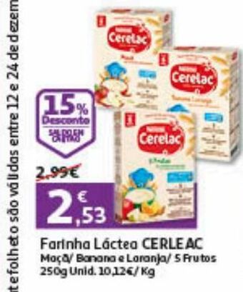 Auchan Farinha láctea cerelac promoção