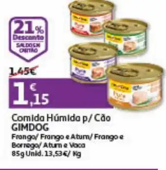Auchan Comida húmida p/ cão gimdog frango promoção