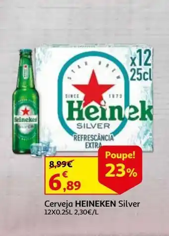 Auchan Cerveja heineken silver 12x0.25l promoção