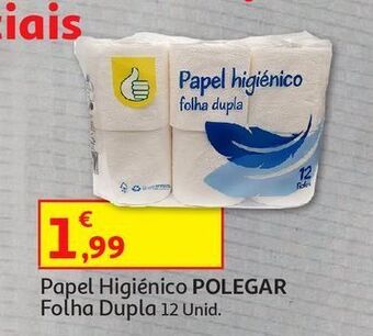 Auchan Papel higiénico polegar folha dupla 12r promoção